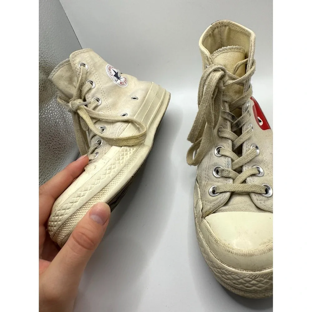 Converse Comme des Garcons Play Chuck 70 High Milk 150205C Women 6 Sneaker White
